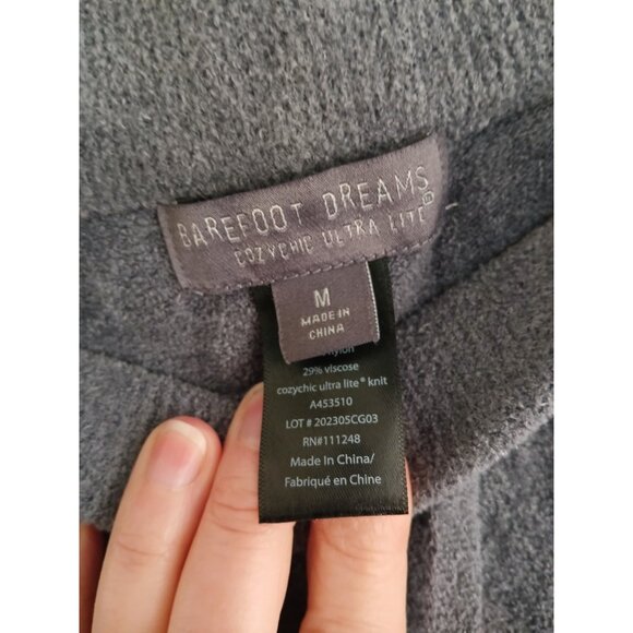 Barefoot Dreams CozyChic Ultra Lite Women's Lounge Jogger Pants Sz M Dark Gray - Picture 4 of 6